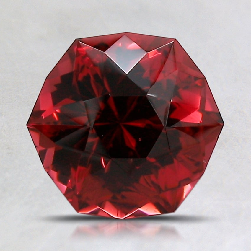 8.3x7.8mm Unheated Red Modified Hexagon Garnet