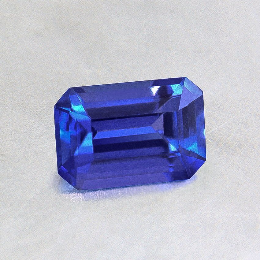 6x4mm Blue Emerald Cut Sapphire