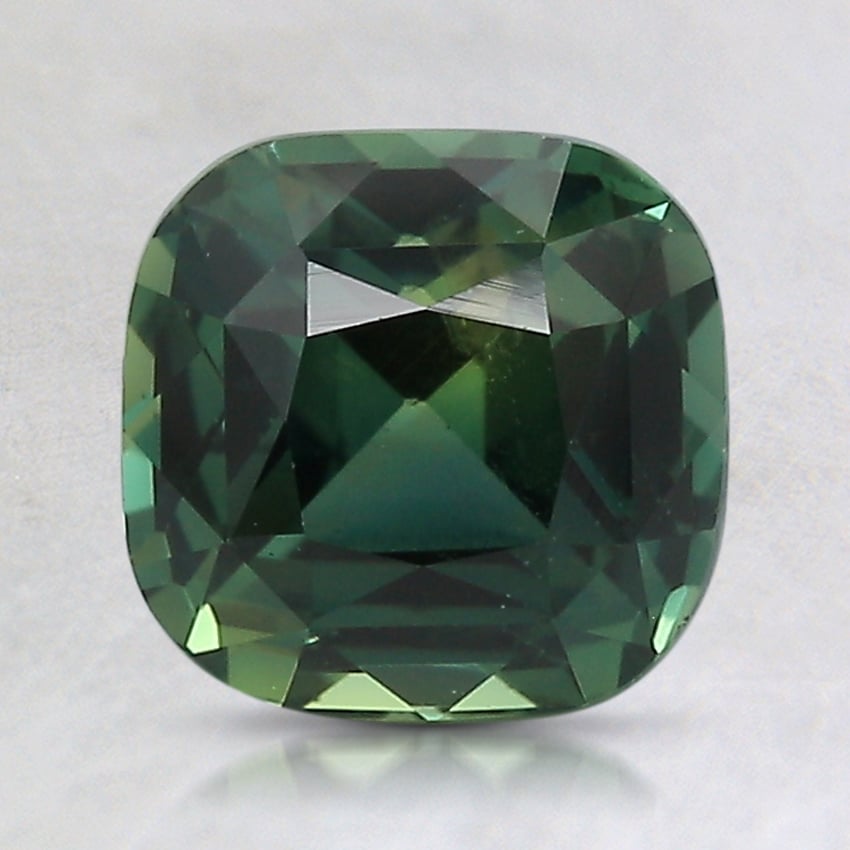 7.5x7.3mm Teal Cushion Sapphire