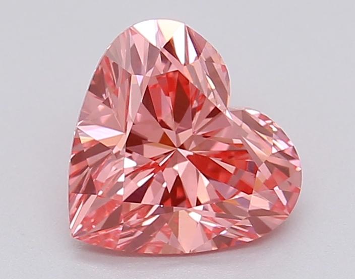 1.04 Ct. Fancy Vivid Pink Heart Lab Grown Diamond