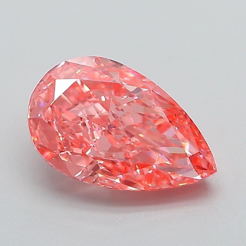 1.78 Ct. Fancy Vivid Pink Pear Lab Grown Diamond