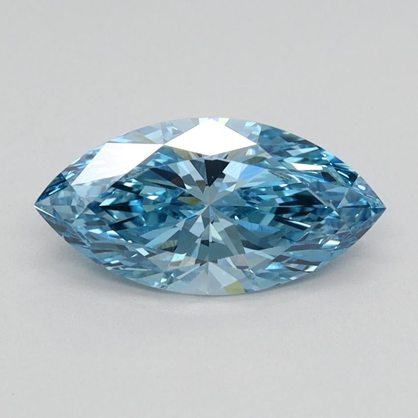 0.93 Ct. Fancy Vivid Blue Marquise Lab Grown Diamond