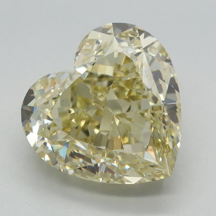 5.30 Ct. Fancy Yellow Heart Lab Grown Diamond