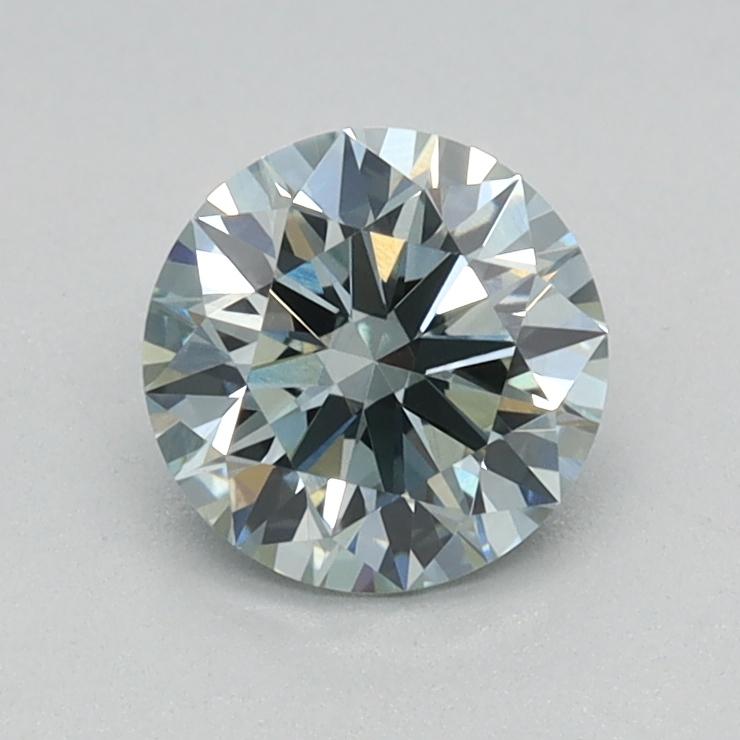 0.62 Ct. Fancy Intense Green Round Lab Grown Diamond