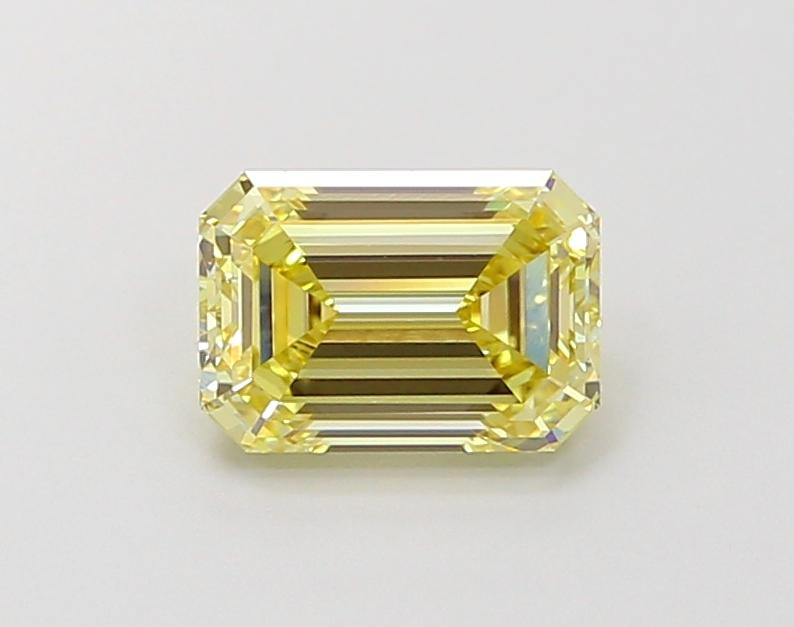 1.10 Ct. Fancy Yellow Emerald Lab Grown Diamond