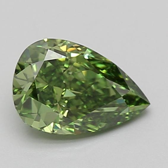 1.07 Ct. Fancy Vivid Green Pear Lab Grown Diamond
