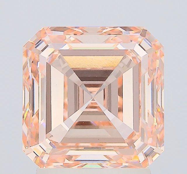 3.02 Ct. Fancy Intense Pink Asscher Lab Grown Diamond