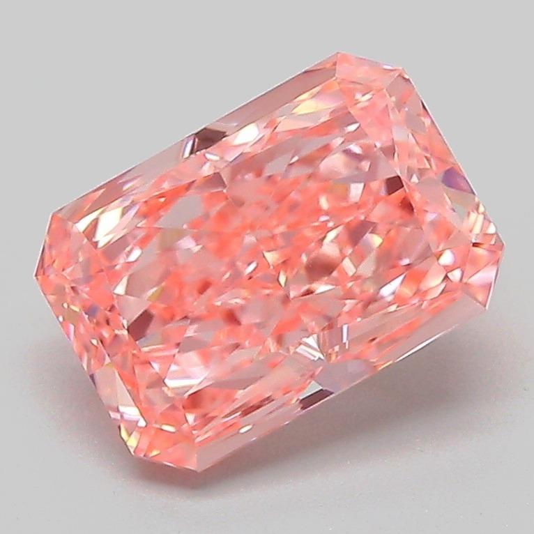 2.14 Ct. Fancy Vivid Pink Radiant Lab Grown Diamond