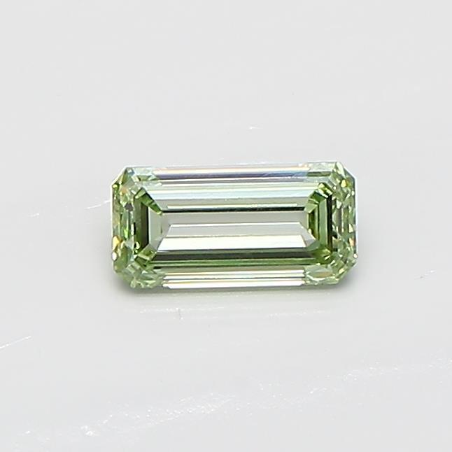 0.39 Ct. Fancy Intense  Green Emerald Lab Grown Diamond