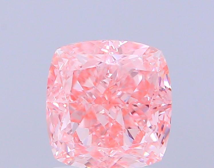 2.06 Ct. Fancy Vivid Pink Cushion Lab Grown Diamond