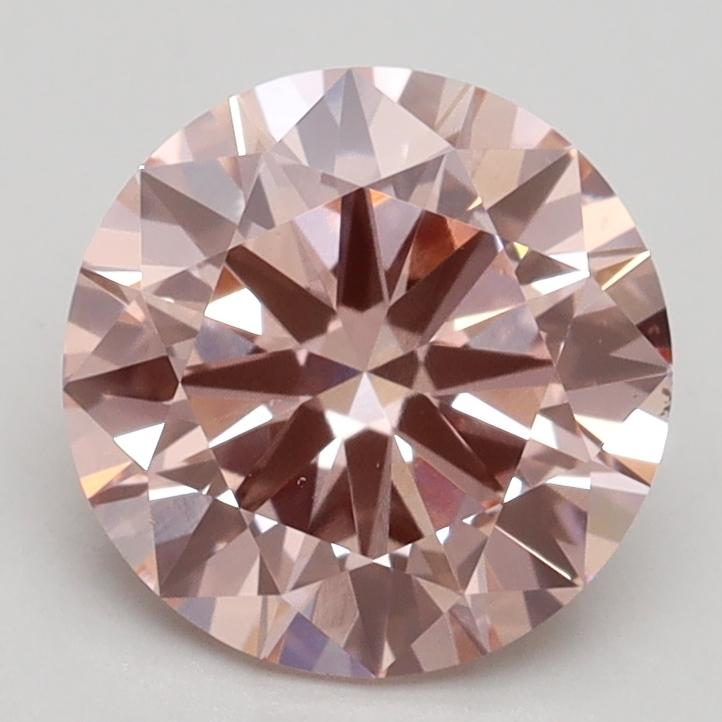 2.00 Ct. Fancy Intense Pink Round Lab Grown Diamond