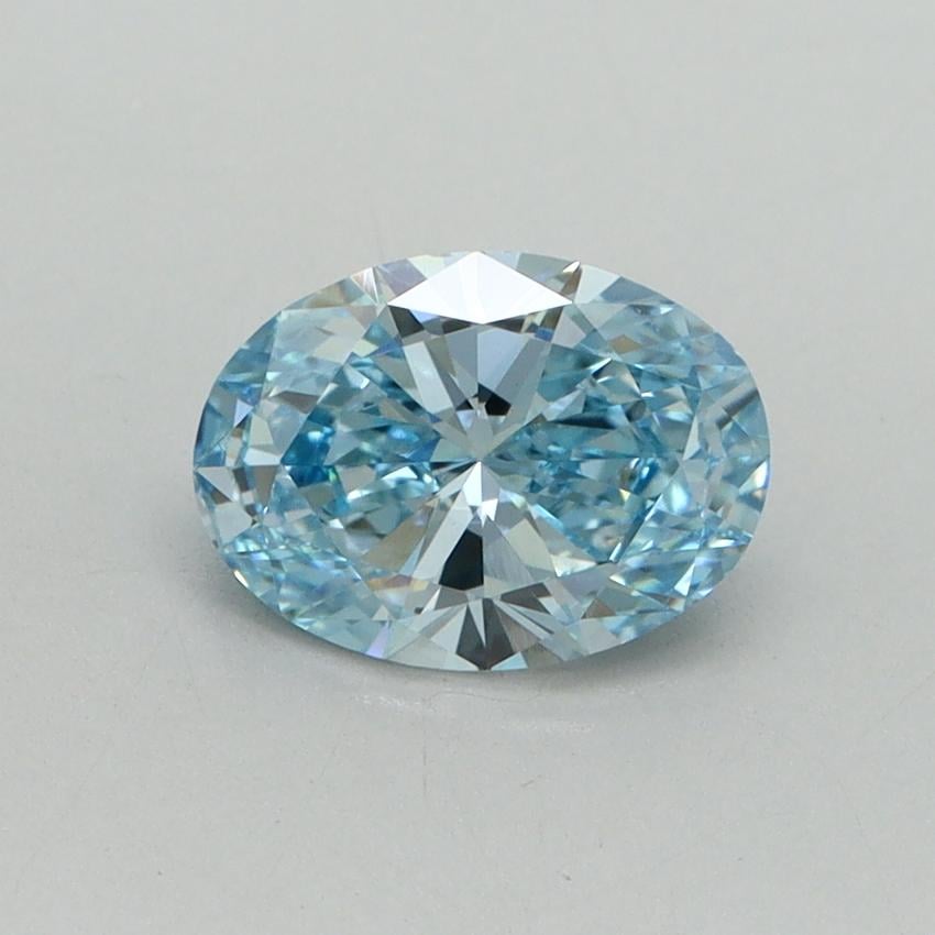 1.00 Ct. Fancy Vivid Blue Oval Lab Grown Diamond