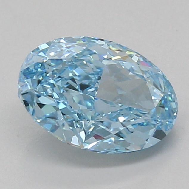 2.10 Ct. Fancy Vivid Blue Oval Lab Grown Diamond