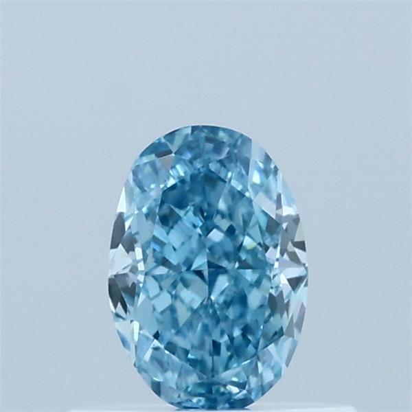 0.53 Ct. Fancy Vivid  Blue Oval Lab Grown Diamond