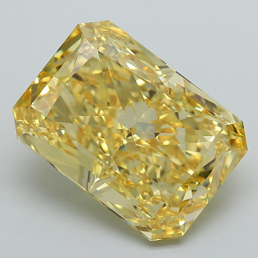 9.00 Ct. Fancy Vivid  Yellow Radiant Lab Grown Diamond