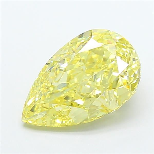5.20 Ct. Fancy Intense Yellow Pear Lab Grown Diamond
