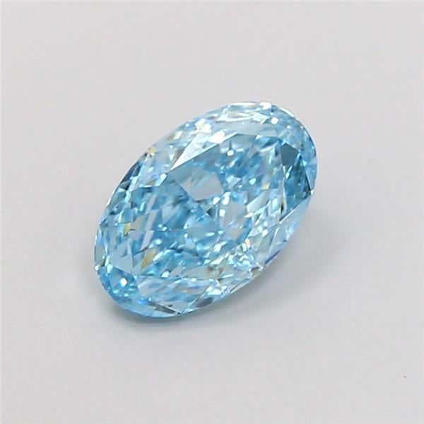 1.02 Ct. Fancy Vivid Blue Oval Lab Grown Diamond