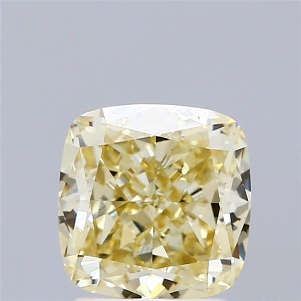 2.03 Ct. Fancy Yellow Cushion Lab Grown Diamond