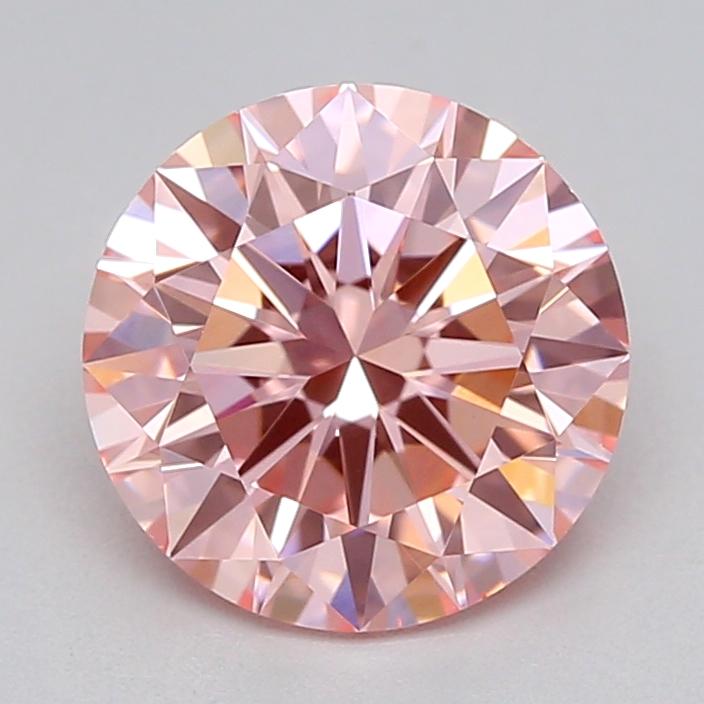 1.04 Ct. Fancy Vivid  Pink Round Lab Grown Diamond