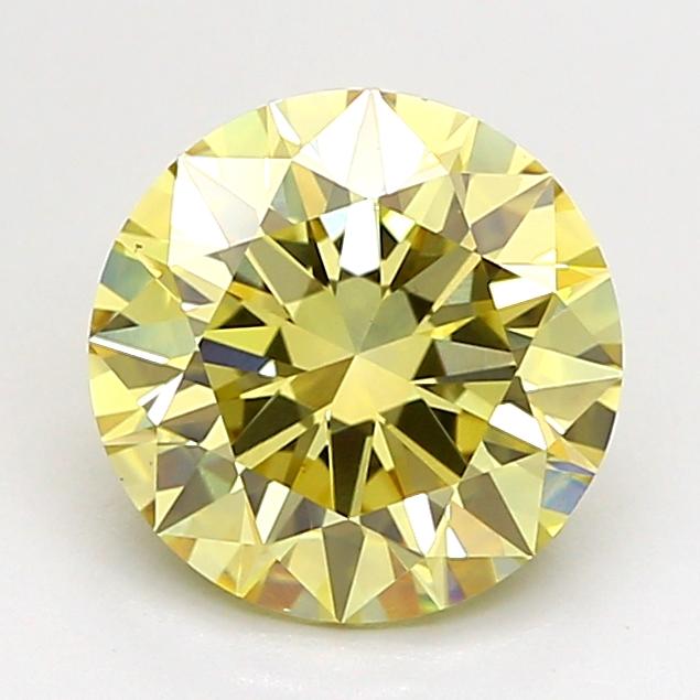 2.00 Ct. Fancy Intense  Yellow Round Lab Grown Diamond