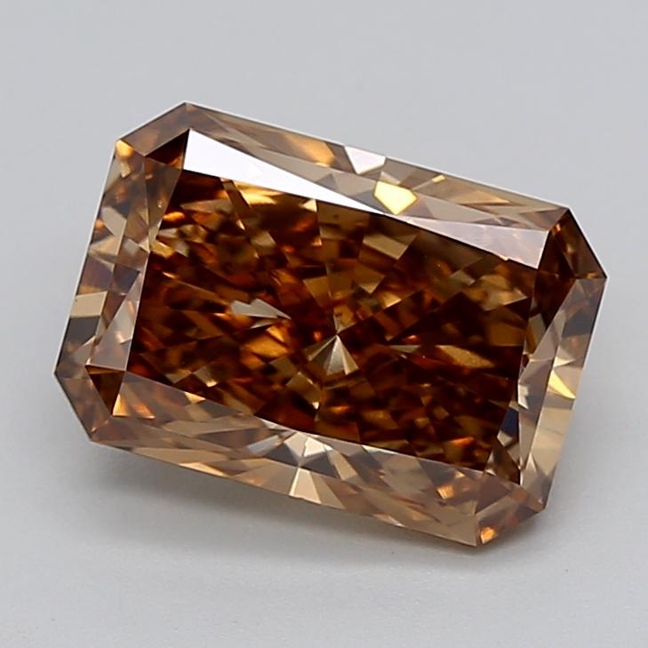 3.03 Ct. Fancy Light  Brown Radiant Lab Grown Diamond