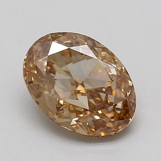 1.02 Ct. Fancy Light  Brown Oval Lab Grown Diamond