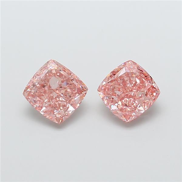 2.06 Ct. Fancy Intense Pink Cushion Lab Grown Diamond