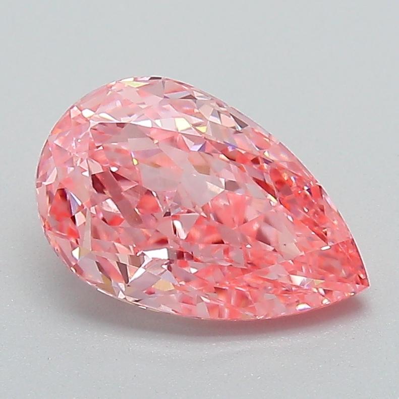 1.71 Ct. Fancy Vivid Pink Pear Lab Grown Diamond