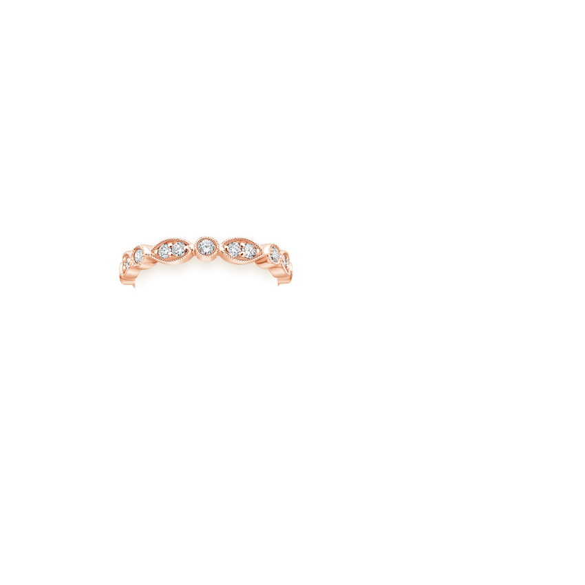 Luxe Tiara Eternity Diamond Ring (1/2 ct. tw.) in 14K Rose Gold