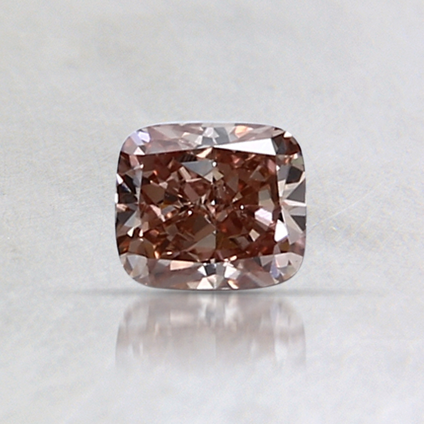0.42 Ct. Fancy Brownish Orangy Pink Cushion Diamond