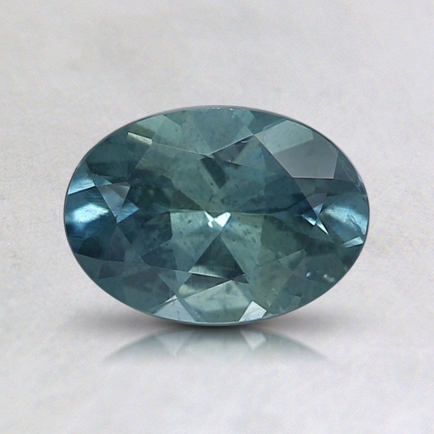 7.1x5.1mm Teal Oval Montana Sapphire