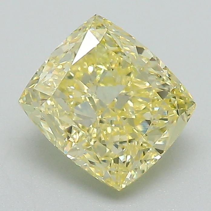 1.67 Ct. Fancy Intense Yellow Cushion Lab Grown Diamond