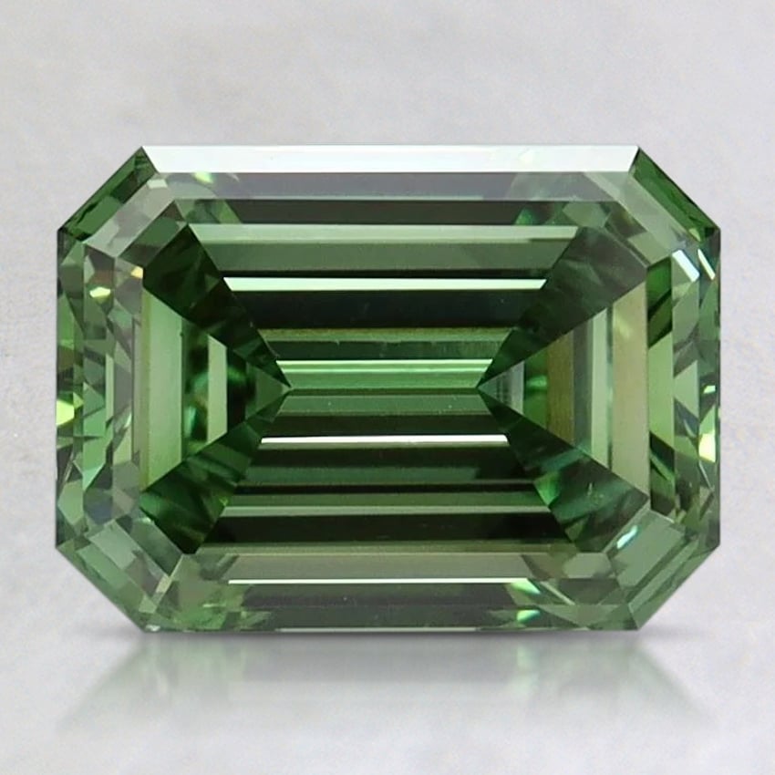 2.02 Ct. Fancy Vivid Pacific Green Emerald Lab Grown Diamond