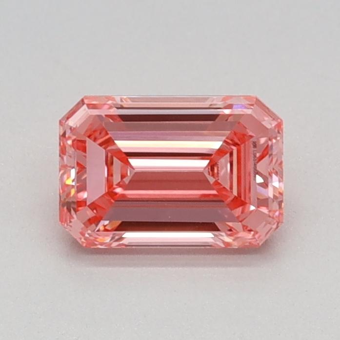 0.54 Ct. Fancy Vivid Pink Emerald Lab Grown Diamond