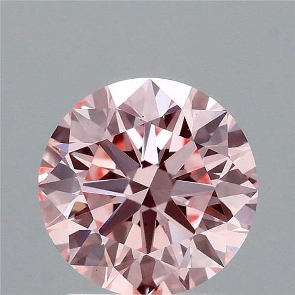2.03 Ct. Fancy Intense Pink Round Lab Grown Diamond
