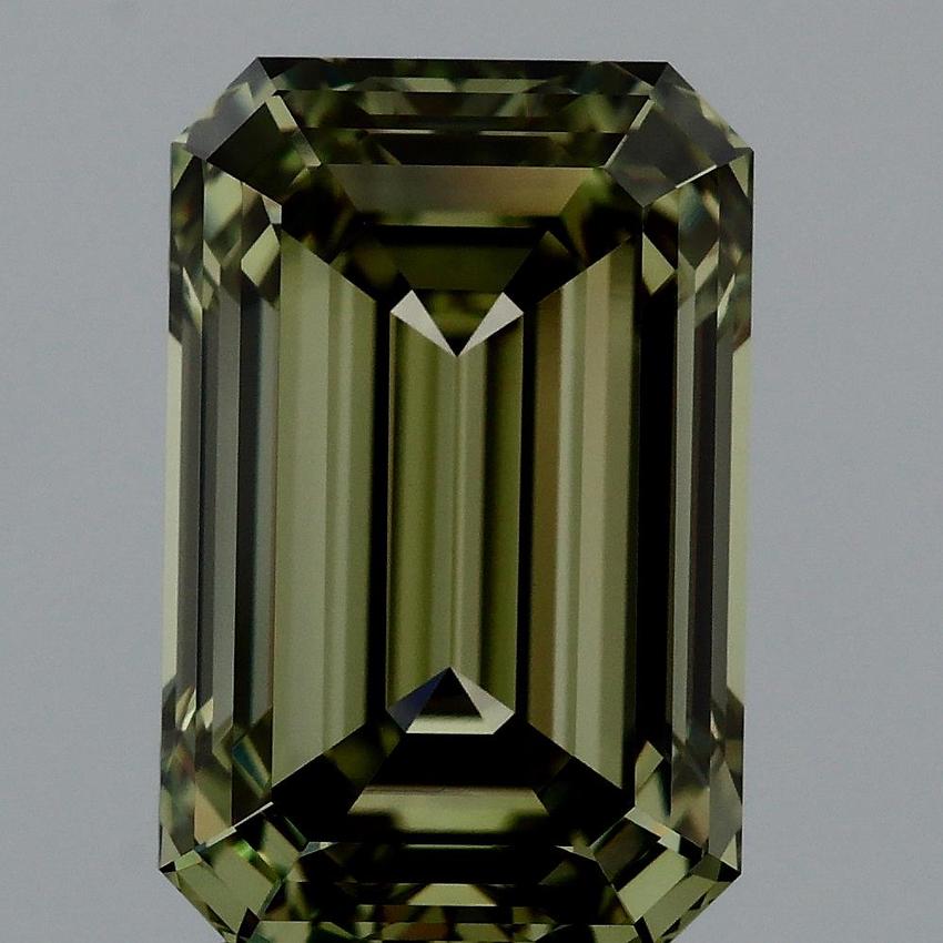 4.07 Ct. Fancy Vivid Green Emerald Lab Grown Diamond