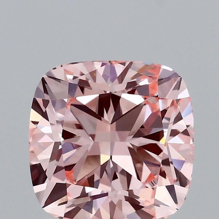 2.02 Ct. Fancy Intense Pink Cushion Lab Grown Diamond