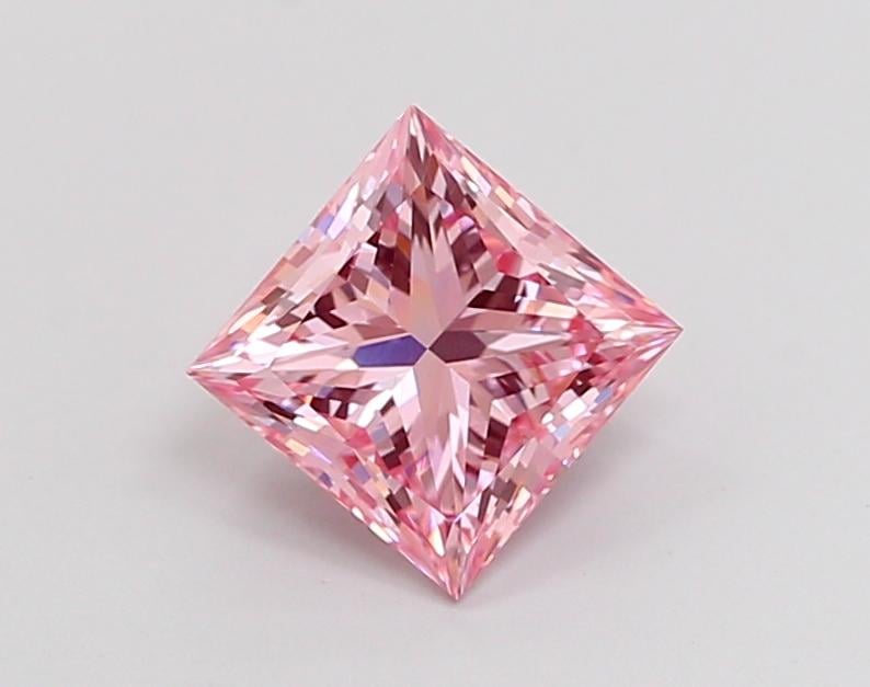 1.30 Ct. Fancy Intense Pink Princess Lab Grown Diamond