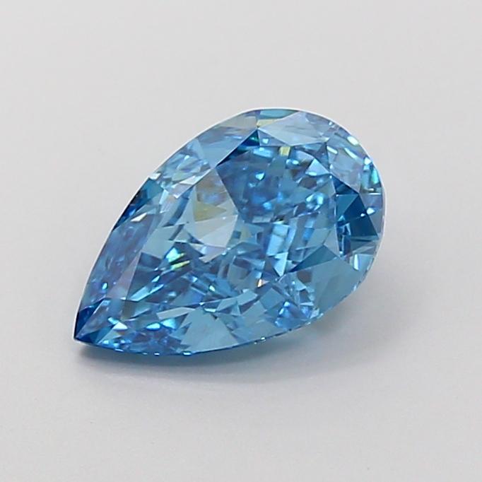 2.02 Ct. Fancy Vivid Blue Pear Lab Grown Diamond