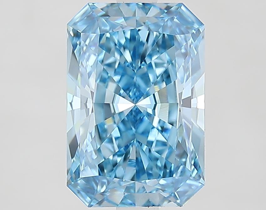 2.73 Ct. Fancy Vivid Blue Radiant Lab Grown Diamond