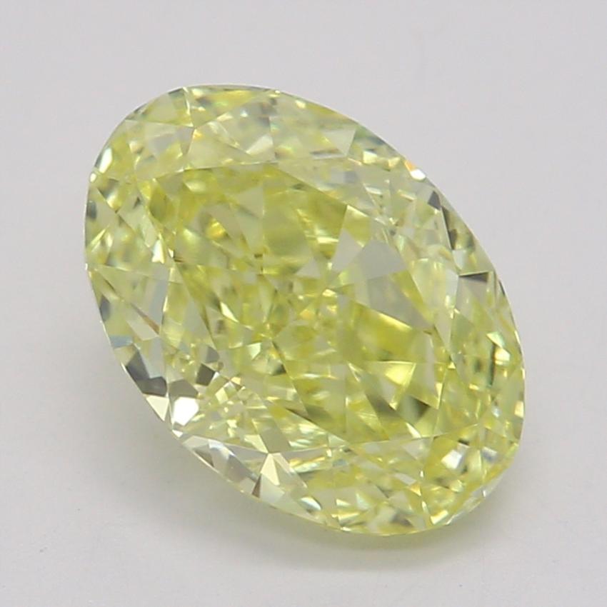 1.01 Ct. Fancy Intense Yellow Oval Diamond