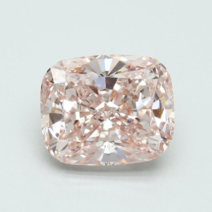 2.10 Ct. Fancy Intense Pink Cushion Lab Grown Diamond
