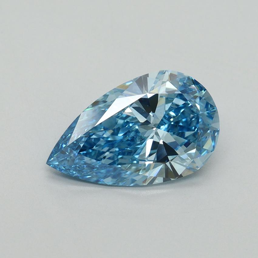 2.04 Ct. Fancy Vivid Blue Pear Lab Grown Diamond