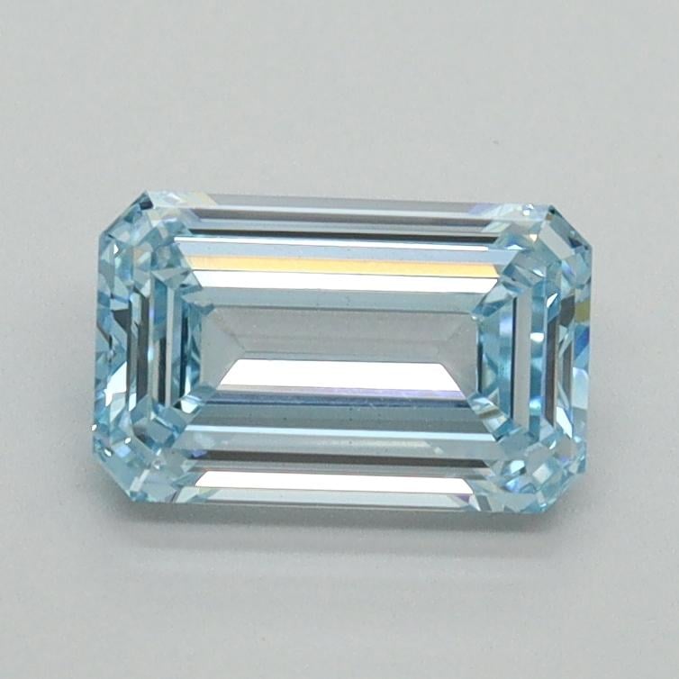 1.00 Ct. Fancy Intense Blue Emerald Lab Grown Diamond