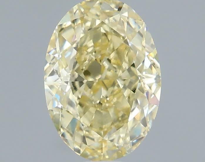 1.53 Ct. Fancy Intense Yellow Oval Lab Grown Diamond