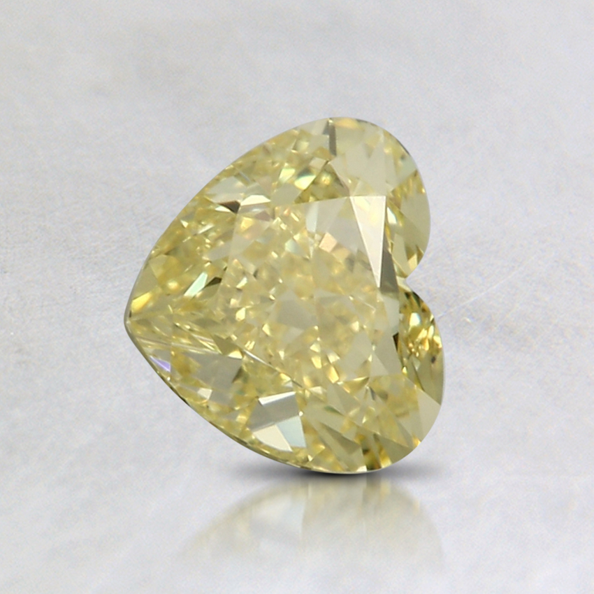 0.90 Ct. Fancy Intense Yellow Heart Colored Diamond
