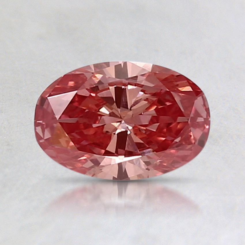 0.75 Ct. Fancy Vivid Pink Oval Lab Grown Diamond