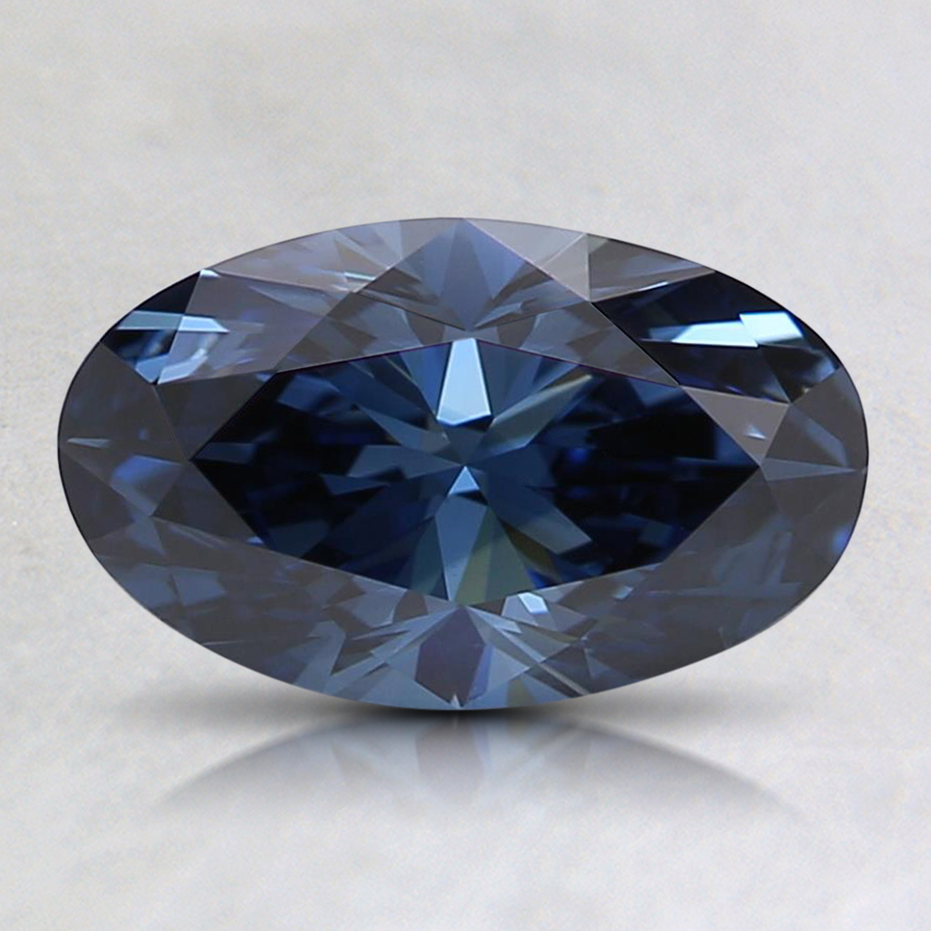 1.04 Ct. Fancy Deep Blue Oval Lab Grown Diamond
