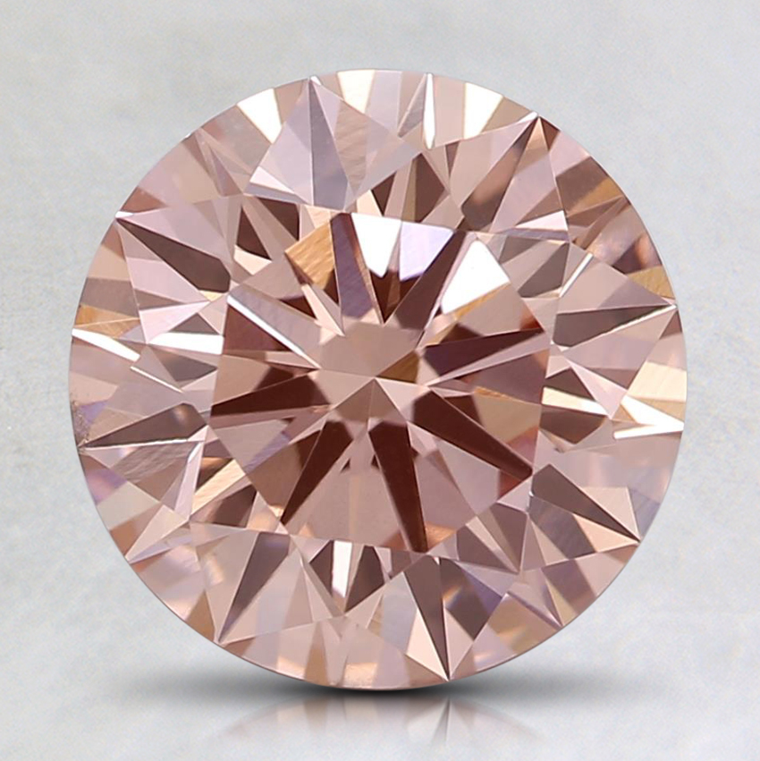 2.17 Ct. Fancy Orangy Pink Round Lab Grown Diamond
