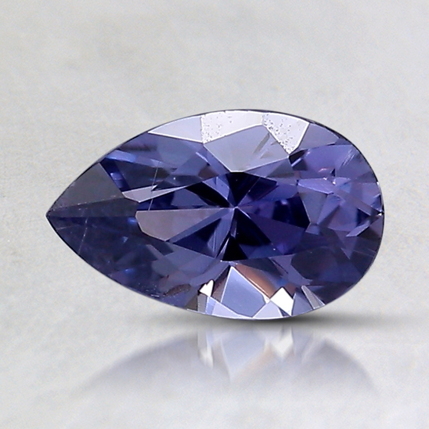 8x5mm Unheated Purple Pear Tanzanian Sapphire